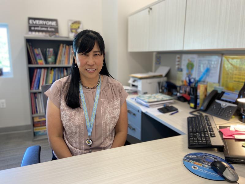 Milton Elementary school social worker Gloria Ho has earned national certification through the School Social Work Association of America. ELLEN DRISCOLL PHOTO